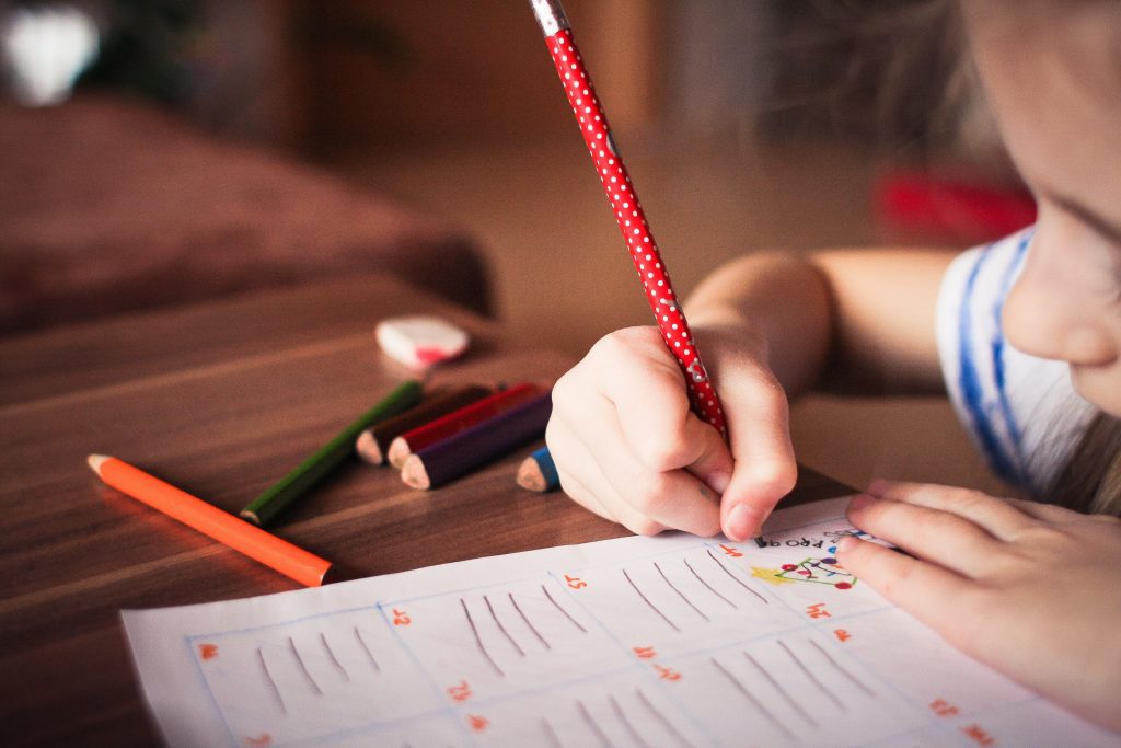 enfant à école